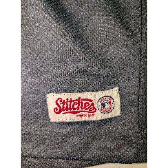 Stitches MLB Minnesota Twins Baseball Jersey Shirt Men’s Sz L Gray Embroidery - Picture 8 of 11